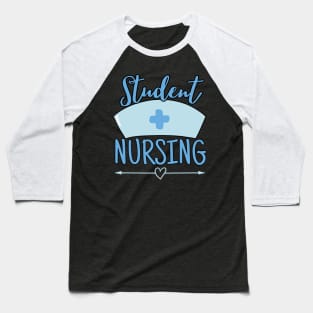 Pastel Nurse Students Nursing Blue Baseball T-Shirt